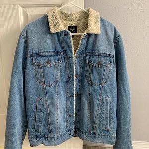 Mens Denim Sherpa Jacket